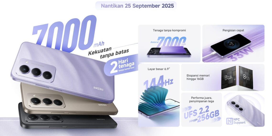 Redmi 15 Resmi di Indonesia dengan Baterai 7000mAh Kekuatan Tanpa Batas