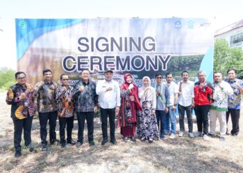 Bupati Sampang H.Slamet Junaidi S.IP Hadir Kegiatan Ground Breking Caremony Di Poltera Sampang