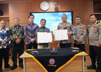 PLN UIT JBM & Ditpamobvit Polda Jatim Perkuat Pengamanan Obvitnas di Sidoarjo