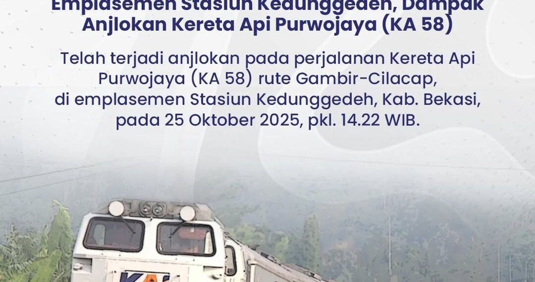 KAI Daop 7 Madiun Mohon Maaf atas Dampak Kelambatan Sejumlah KA Akibat Gangguan Operasional KA Purwojaya di Kedunggedeh 1