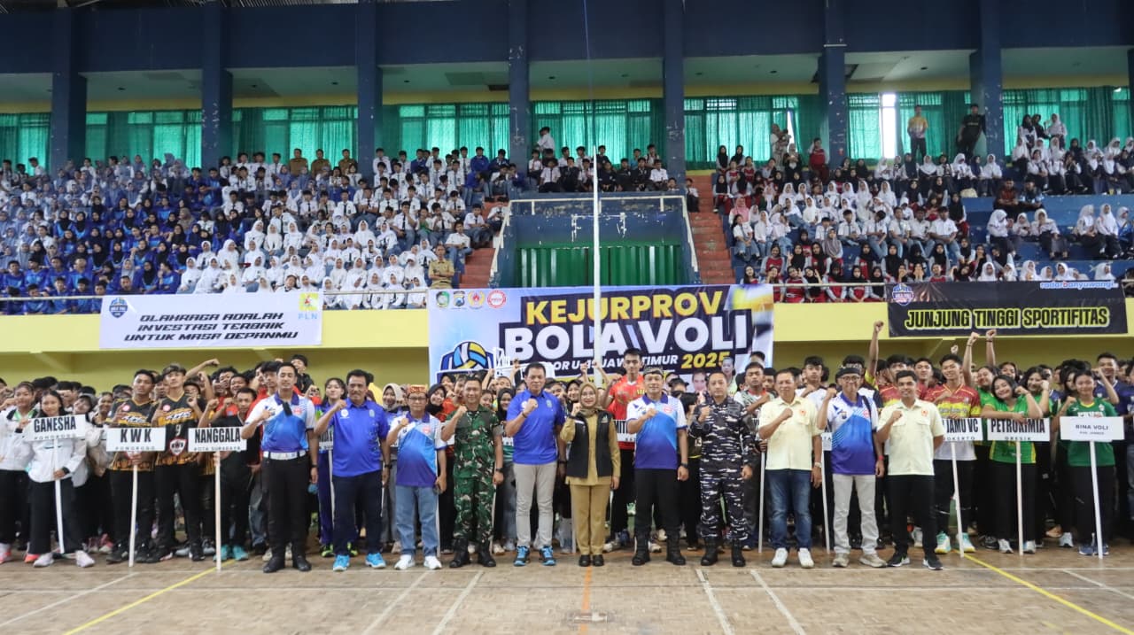 Kejurprov Bola Voli U-19 Jatim di Banyuwangi Resmi Dibuka, Kapolresta : Junjung Tinggi Sportivitas dan Raih Prestasi 1