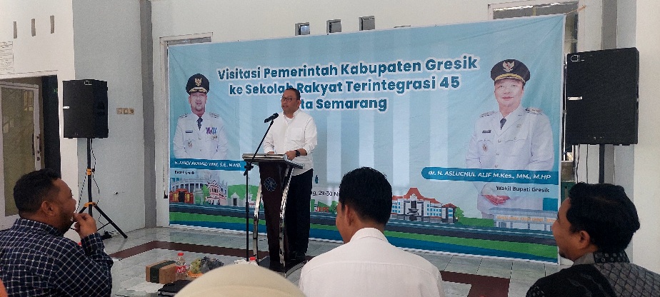 Visitasi ke Sekolah Rakyat Terintegrasi 45 Semarang Bersama Sekjen Kemensos, Ini yang Akan Dilakukan Bupati Gresik 1