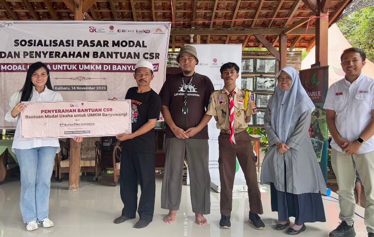 Sosialisasi Pasar Modal & Penyerahan CSR Modal Usaha untuk UMKM Disabilitas
