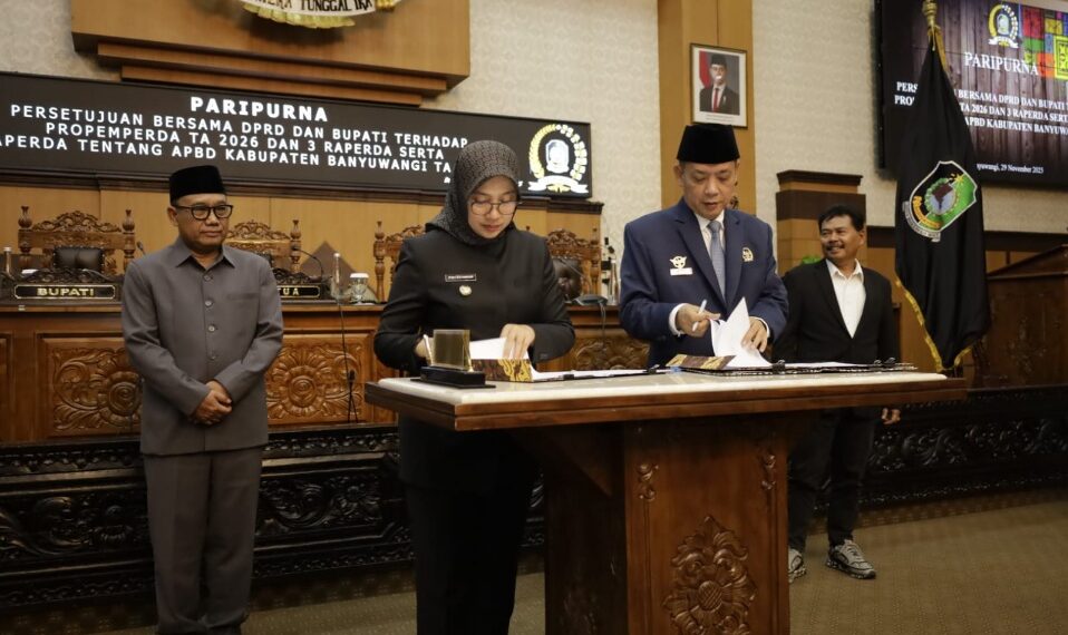 Pemkab dan DPRD Banyuwangi Sepakati Raperda APBD 2026 untuk Sembilan Prioritas Pembangunan