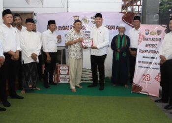 Satreskrim Polres Kediri Kota Gelar Doa Bersama dan Baksos di Yayasan Yatim Piatu Al Ikhlas dalam Rangka Hari Jadi Fungsi Reserse Polri ke-78