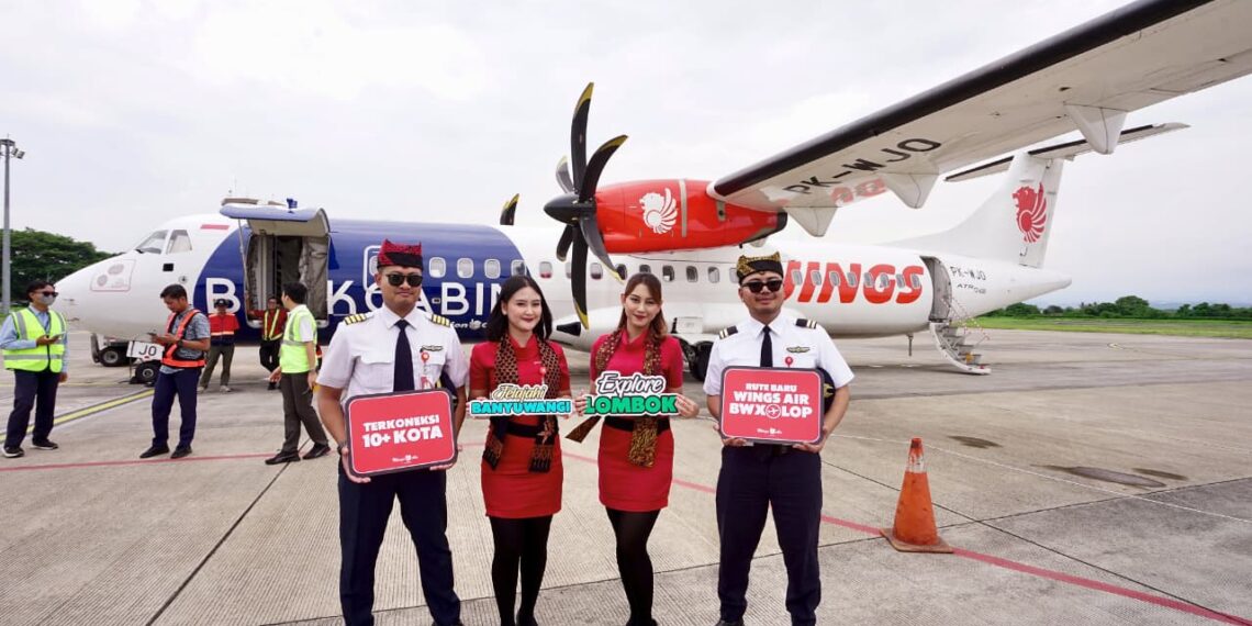 Wings Air Buka Rute Banyuwangi-Lombok, Terbang Empat Kali dalam Sepekan