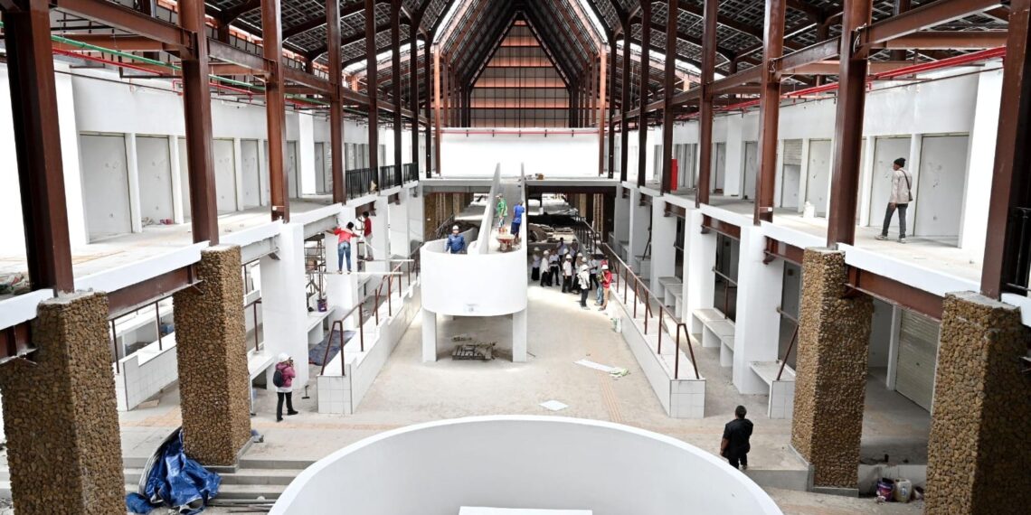 Progres pembangunan Pasar Banyuwangi