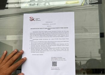 OJK Cabut Izin Usaha BPR Prima Master Bank