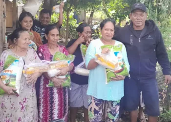 Ratusan Warga Sekitar Tambang Galian C Pancoran Terima Bantuan Sembako dari CV Bangkit Anugerah Jaya