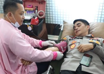 Sambut Hari Bhayangkara, Polresta Banyuwangi Gelar Donor Darah dan Cek Kesehatan Gratis