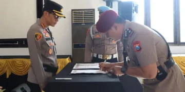 Mutasi Pejabat di Polresta Banyuwangi, Kasat Resnarkoba dan Dua Kapolsek Berganti