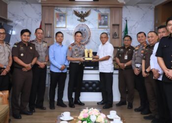Silaturahmi ke Kejari, Kapolres Kediri Kota Tegaskan Komitmen Penegakan Hukum Presisi