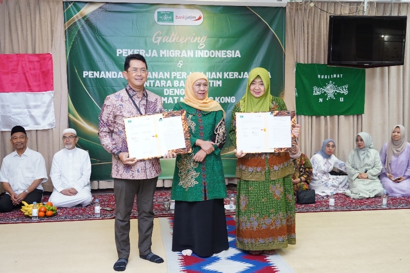 Bank Jatim dan PCI Muslimat NU Hong Kong Jalin Kerja Sama Pemanfaatan Layanan Remitansi Bagi PMI