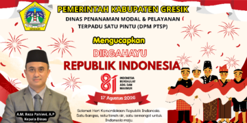 DPM PTSP Kabupaten Gresik Mengucapkan, Dirgahayu Kemerdekaan Republik Indonesia ke-81