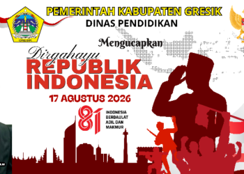 Dinas Pendidikan Kabupaten Gresik Mengucapkan, Dirgahayu Kemerdekaan Republik Indonesia ke-81