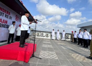 Upacara HUT RI di PKS Jatim, Bagus Tegaskan Setia kepada Pancasila dan Konstitusi