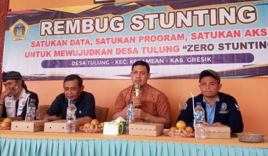 Pemdes Tulung Gresik Gelar Rembug Stunting, Targetkan Desa Zero Stunting