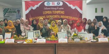Puluhan Emak-emak di Desa Cagak Agung Kreativitas Tumpeng Nasi Kuning, Bidik Peningkatan Omzet