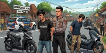 Curi Motor di Banyuwangi, Dua Tersangka Ditangkap Tim URC Macan Blambangan di Grobogan