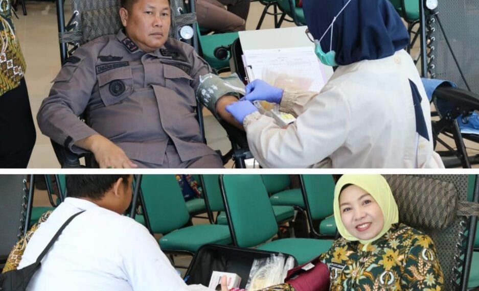 Harlah Adhyaksa ke-81, Kejari Gresik Gelar Donor Darah dan Bagikan Ratusan Nasi Kotak
