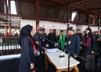 68 Pejabat Pemkab Jalani Pelantikan di Area Pasar Banyuwangi