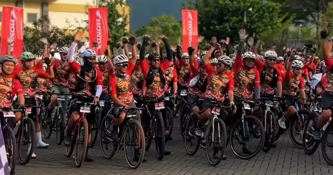 Para peserta ‘Nggravel Glenmore’ Banyuwangi